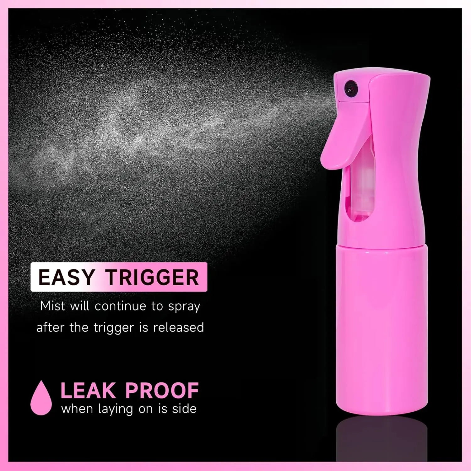 11 Pcs Hair Brush Set with Detangling Hair Brush and Spray Bottle – Smooth Hairbrush Set for Toddlers, Adults and Children, Wet and Dry Hair, Pink IFELSHOP