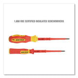 OEMTOOLS 22593 10 Piece Insulated Screwdriver Set, 4 Flathead Screwdrivers, 4 Phillips Screwdrivers, Interchangeable Blades And Electrician Retailxpres