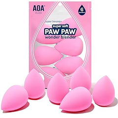 AOA Studio Collection makeup Sponge Set Latex Free and High-definition Set of 6 makeup Wonder blender For Powder Cream and Liquid, Super Soft Wonder Beauty Cosmetic Retailxpres