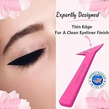 Eyeliner Stencils Pencil Liquid Waterproof Tool For Liner Makeup Brush Pen Stamp Thin Sharpener Cat Eyes Small Angled Wing Tip | Real Beginners Techniques Eye Shadow Lines Gel Eyebrow Pomade Black Retailxpres