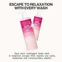 Pacifica Island Vanilla Body Wash Aloe + Hyaluronic Acid, Daily Cleansing, Bath & Shower Gel, Essential Oils, Clean, Vegan + Cruelty & Paraben Free, Clean Beauty Vegan Dermatologist Tested, 12 Fl Oz Retailxpres