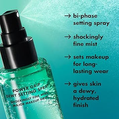 e.l.f. Power Grip Dewy Setting Spray, Ultra Fine Mist Made With Hyaluronic Acid, Grips Makeup For A Hydrated, Dewy Finish, Vegan & Cruelty-Free Retailxpres