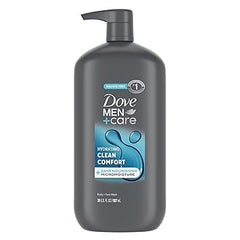 Dove Men+Care Body and Face Wash Hydrating Clean Comfort Men's Body Wash with 24-Hour Nourishing Micromoisture Technology 30 oz Retailxpres