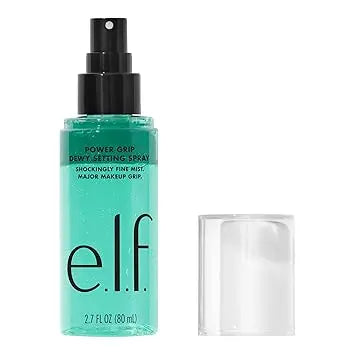 e.l.f. Power Grip Dewy Setting Spray, Ultra Fine Mist Made With Hyaluronic Acid, Grips Makeup For A Hydrated, Dewy Finish, Vegan & Cruelty-Free Retailxpres