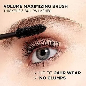 L’Oreal Paris Makeup Voluminous Original Volume Building Mascara, Carbon Black, 0.26 Fl Oz Retailxpres