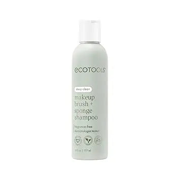 EcoTools Cleanser Shampoo for Makeup Brush/Sponge/Puffs, Remove Makeup & Impurities, Fragrance-Free, No Harsh Chemicals, Vegan & Cruelty-Free, 6 fl.oz./177 ml, 1 Count Retailxpres