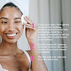 Almay Biodegradable Makeup Remover Pads, Micellar Gentle, Hypoallergenic, Fragrance-Free, Dermatologist & Ophthalmologist Tested, 120 Count Retailxpres