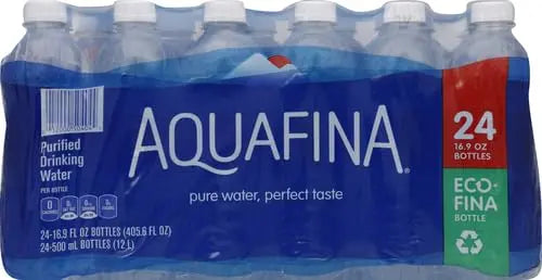 Aquafina Purified Water, 16.9 Fl Oz Bottles, Pack of 24 Retailxpres