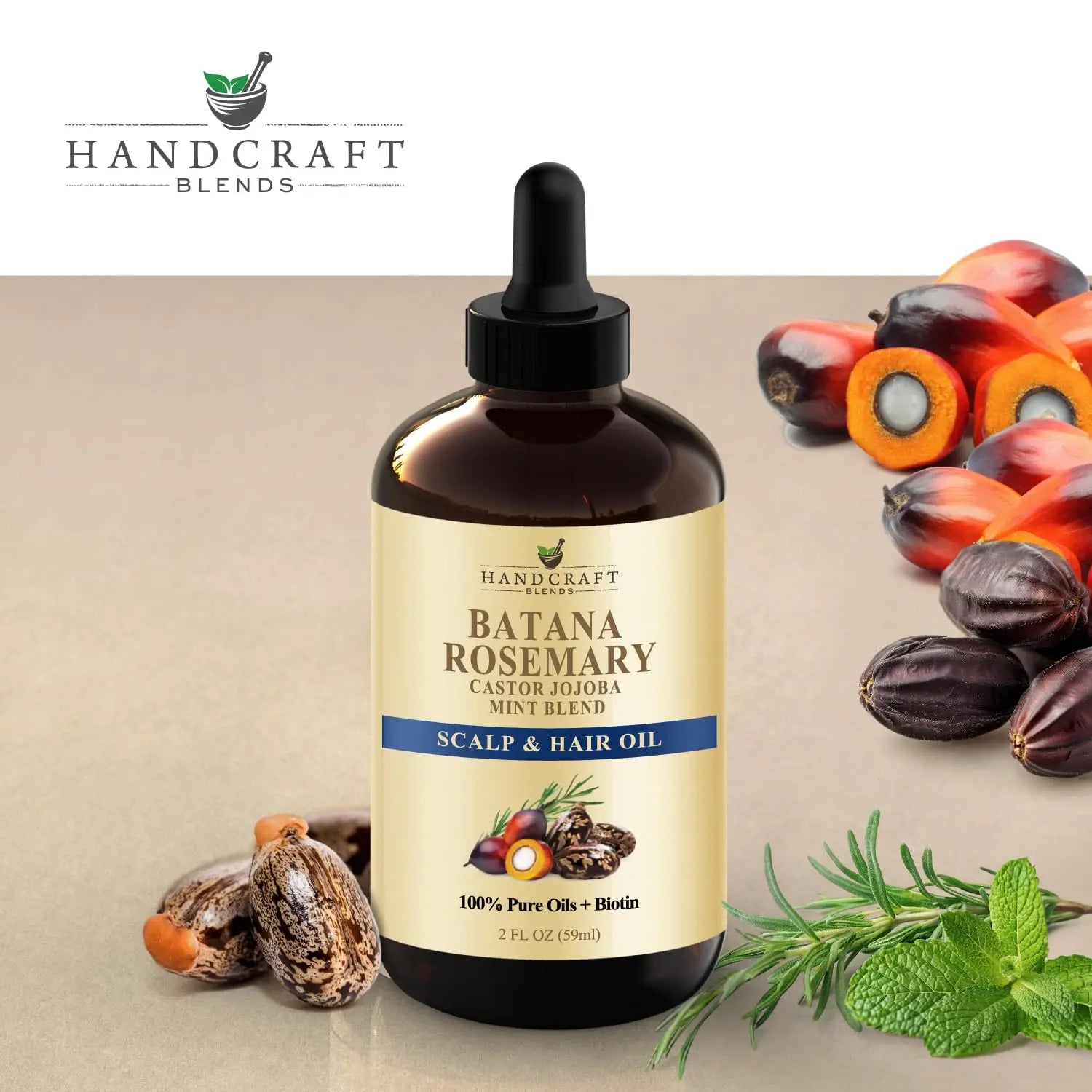 Batana & Rosemary Hair Growth Oil 2oz – Scalp Treatment & Strengthening for Growth & Loss, Thinning, Dry Scalp, Split Ends – Natural Hair Oil for Women & Men – Intensive Repair & Nourishing Formula Ifelshop