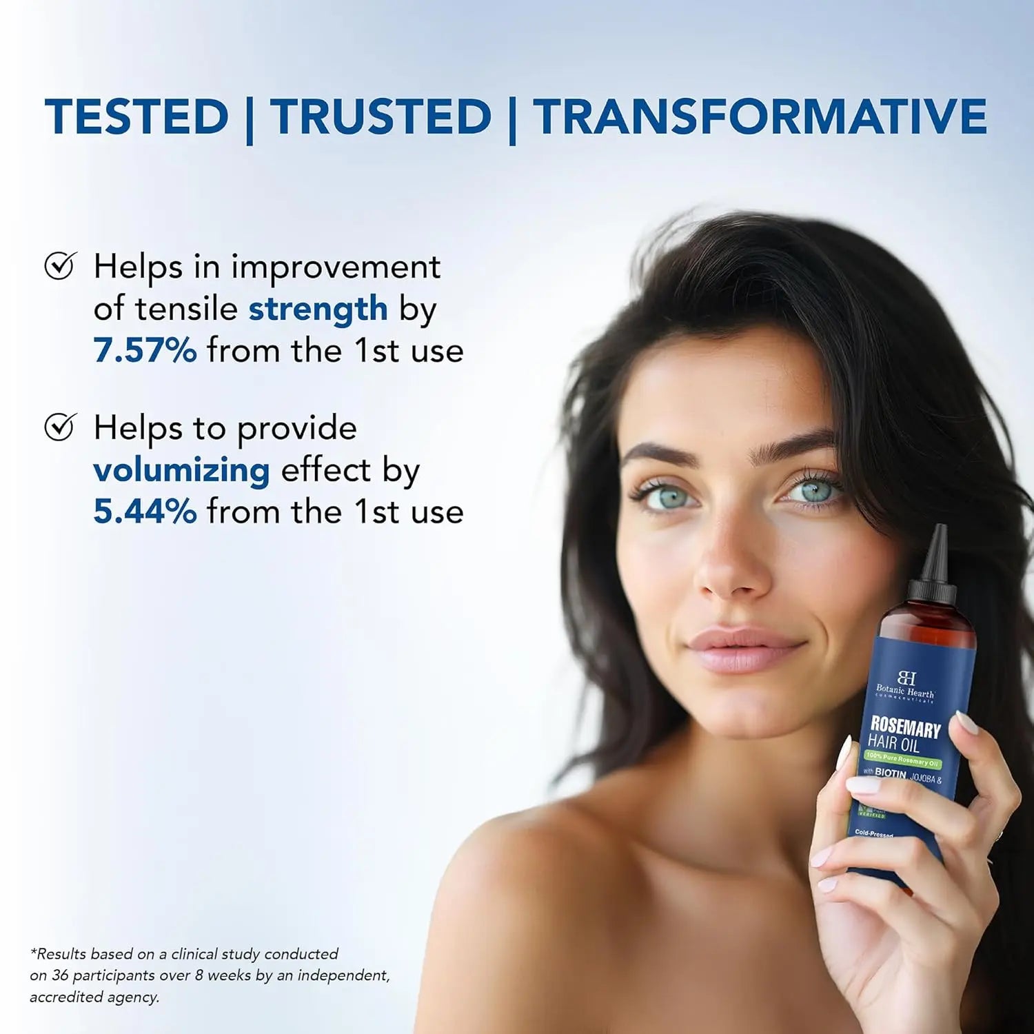 Botanic Hearth 100% Pure Rosemary Oil for Hair Growth (6.7 fl oz)| Infused with Biotin, Jojoba & Castor Oil IFELSHOP