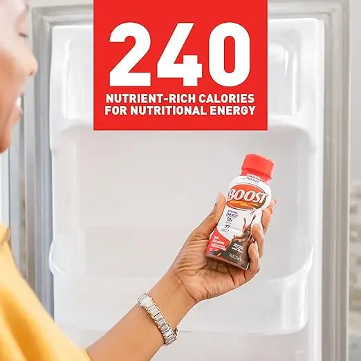 BOOST Original Ready to Drink Nutritional Drinks, Rich Chocolate, 8 Fl Oz Bottles (Pack of 24) Retailxpres