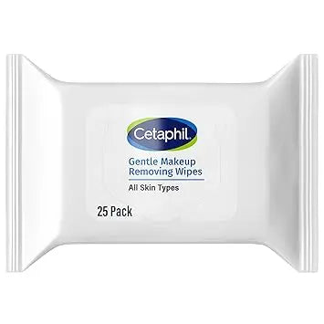 Cetaphil Gentle Makeup Removing Face Wipes, Daily Cleansing Facial Towelettes Gently Remove Makeup, Fragrance and Alcohol Free, 25 Count Retailxpres