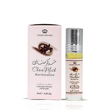Al-Rehab Choco Musk Marshmallow Perfume Oil Roll-On - 6ml (0.2 oz) | Gourmand Fragrance with Strawberry, Marshmallow & Cocoa | Sweet, Fluffy & Addictive | Arabian Dessert Scent for Women Retailxpres