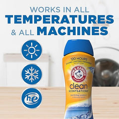 ARM & HAMMER Clean Scentsations In-Wash Scent Booster, Laundry Scent Booster Purifying Waters scent, 45 Oz Retailxpres