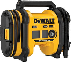 DEWALT Portable Air Compressor for Car Tires – 20V MAX Inflator Tool Only