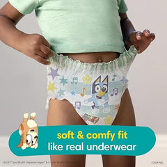 Pampers Training Pants - Easy Ups Boys & Girls Bluey - Size 2T-3T, 74 Count, Children's Potty Underwear (Packaging May Vary) Retailxpres