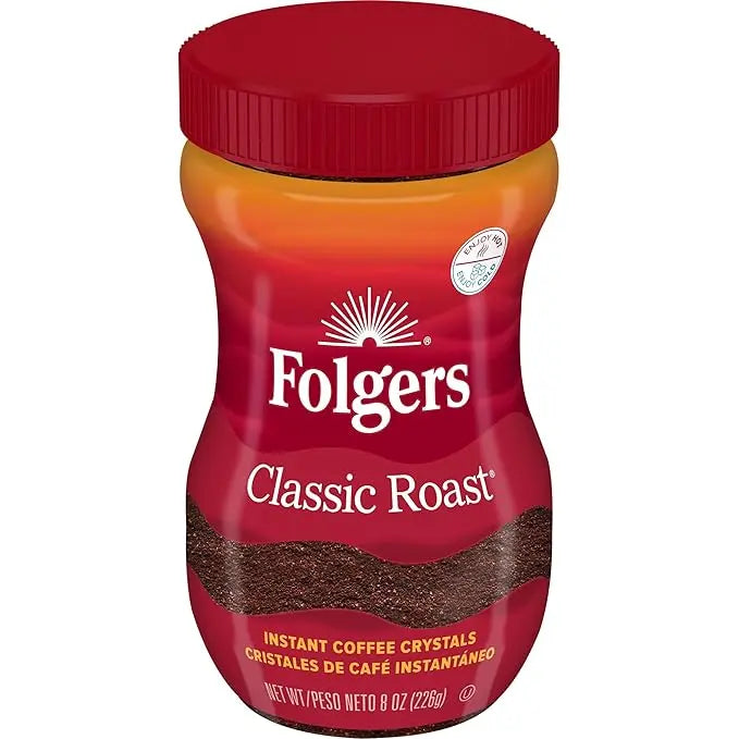 Freshly brewed Folgers Classic Roast cup – Buy instant coffee online