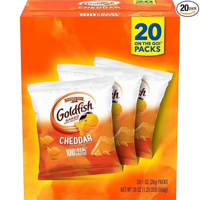Goldfish Cheddar Cheese Crackers 20 Pack