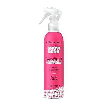 Marc Anthony Leave-In Conditioner Spray & Detangler, Grow Long Biotin - Anti-Frizz Deep Conditioner For Split Ends & Breakage - Vitamin E, Caffeine & Ginseng for Curly, Dry & Damaged Hair Retailxpres