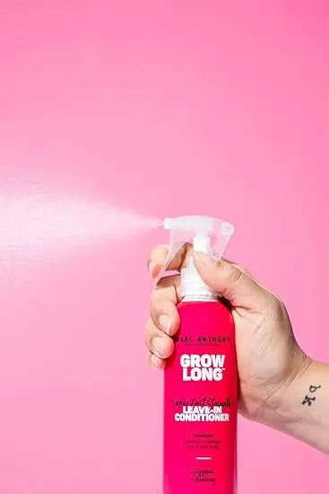 Marc Anthony Leave-In Conditioner Spray & Detangler, Grow Long Biotin - Anti-Frizz Deep Conditioner For Split Ends & Breakage - Vitamin E, Caffeine & Ginseng for Curly, Dry & Damaged Hair Retailxpres