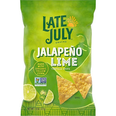 Late July Snacks Jalapeno Lime Tortilla Chips, 7.8 OZ Bag Retailxpres
