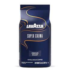 Lavazza Super Crema coffee package on a white background
