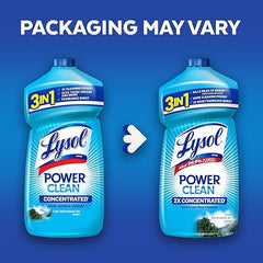 Lysol Power Clean Multi-Surface Cleaner, 2x Concentrated Pour, Cool Adirondack scent, 28 Fl Oz Retailxpres