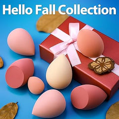 Makeup Sponge Set Foonbe Blender Sponges 7 Pcs for Liquid, Cream, and Powder, Latex Free, Multi colored Beauty Sponges with 1 Mini Sponge, Vegan & Cruelty-Free Retailxpres
