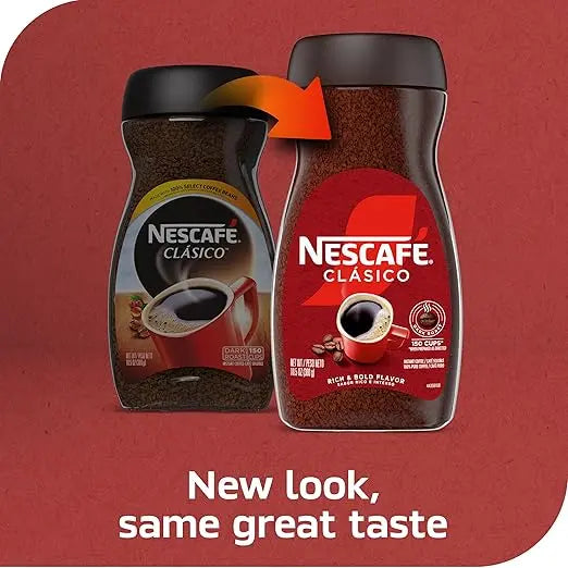 NESCAFÉ CLÁSICO Instant Coffee, Dark Roast Coffee, 1 Jar (10.5 Oz) Retailxpres
