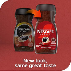 NESCAFÉ CLÁSICO Instant Coffee, Dark Roast Coffee, 1 Jar (10.5 Oz) Retailxpres