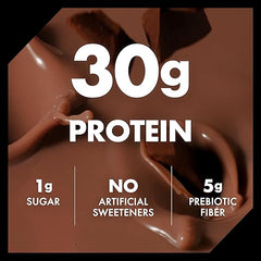 Oikos Protein Shake, Chocolate, 30g High Protein Drinks, Shelf Stable, Ready to Drink, 5g Prebiotic Fiber, 12 fl oz Bottle, 12 Count Retailxpres
