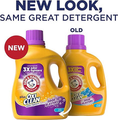 ARM & HAMMER Plus OxiClean Odor Blasters Fresh Burst, 77 Loads Liquid Laundry Detergent, 100.5 Fl oz Retailxpres