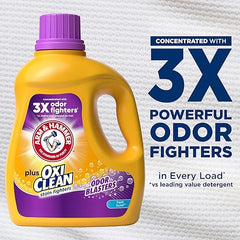 ARM & HAMMER Plus OxiClean Odor Blasters Fresh Burst, 77 Loads Liquid Laundry Detergent, 100.5 Fl oz Retailxpres