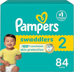 Pampers Baby Diapers - Swaddlers - Size 2, 84 Count, Ultra Absorbent Disposable Infant Diaper Retailxpres