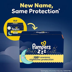 Pampers ZZZ Overnight Diapers, Size 7 (41+ lbs), 36 Count, Nighttime Protection Disposable Baby Diaper, Night Time Leak and Skin Protection Retailxpres