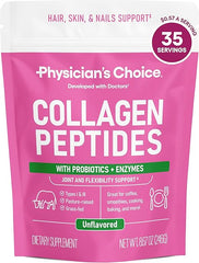 Physician's CHOICE Collagen Peptides - Hydrolyzed Protein Powder for Hair, Skin, Joints - Grass Fed, Non-GMO Retailxpres