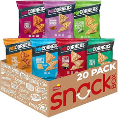 PopCorners Popped Corn Snacks, Sampler Pack, 1 Ounce (Pack of 20) (Assortment May Vary) Retailxpres