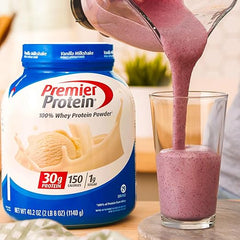 Premier Protein Protein Powder, 30g Protein, 1g Sugar, No Soy Ingredients, Gluten Free, Vanilla Milkshake, 29 Servings, 40.2oz Retailxpres