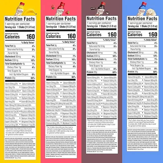 Premier Protein Shakes, 8 Flavor Variety Pack, 30g Protein, 1g Sugar, 24 Vitamins & Minerals, Nutrients to Support Immune Health 11.5 Fl Oz (8 Pack) Retailxpres