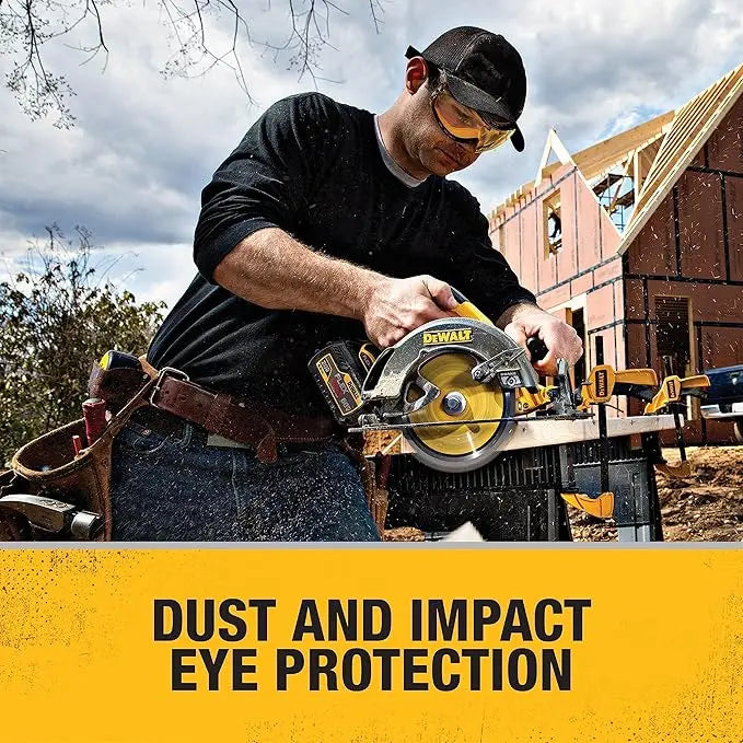 Professional DEWALT DPG82 Work Safety Goggles – Clear Anti-Fog Lens and Dual-Mold Frame