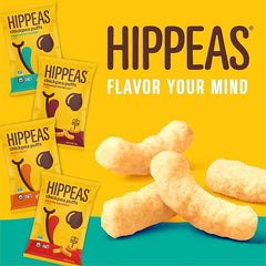 Hippeas Chickpea Puffs, Vegan White Cheddar, 0.8 Ounce (Pack of 6), 3g Protein, 2g Fiber, Vegan, Gluten-Free, Crunchy, Plant Protein Snacks Retailxpres