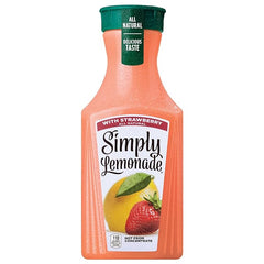 Simply Lemonade with Strawberry, 52 Fl Oz Bottle Retailxpres