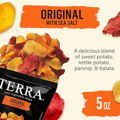 Terra Vegetable Chips, Original Vegetable Chips with Sea Salt, 5 oz Retailxpres