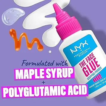 NYX PROFESSIONAL MAKEUP The Face Glue Gripping Primer, Hydrating Makeup Primer with Up To 24HR Wear, Vegan & Cruelty Free Retailxpres