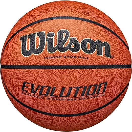 WILSON Evolution Indoor Game Basketballs - Size 5, Size 6 and Size 7 Retailxpres