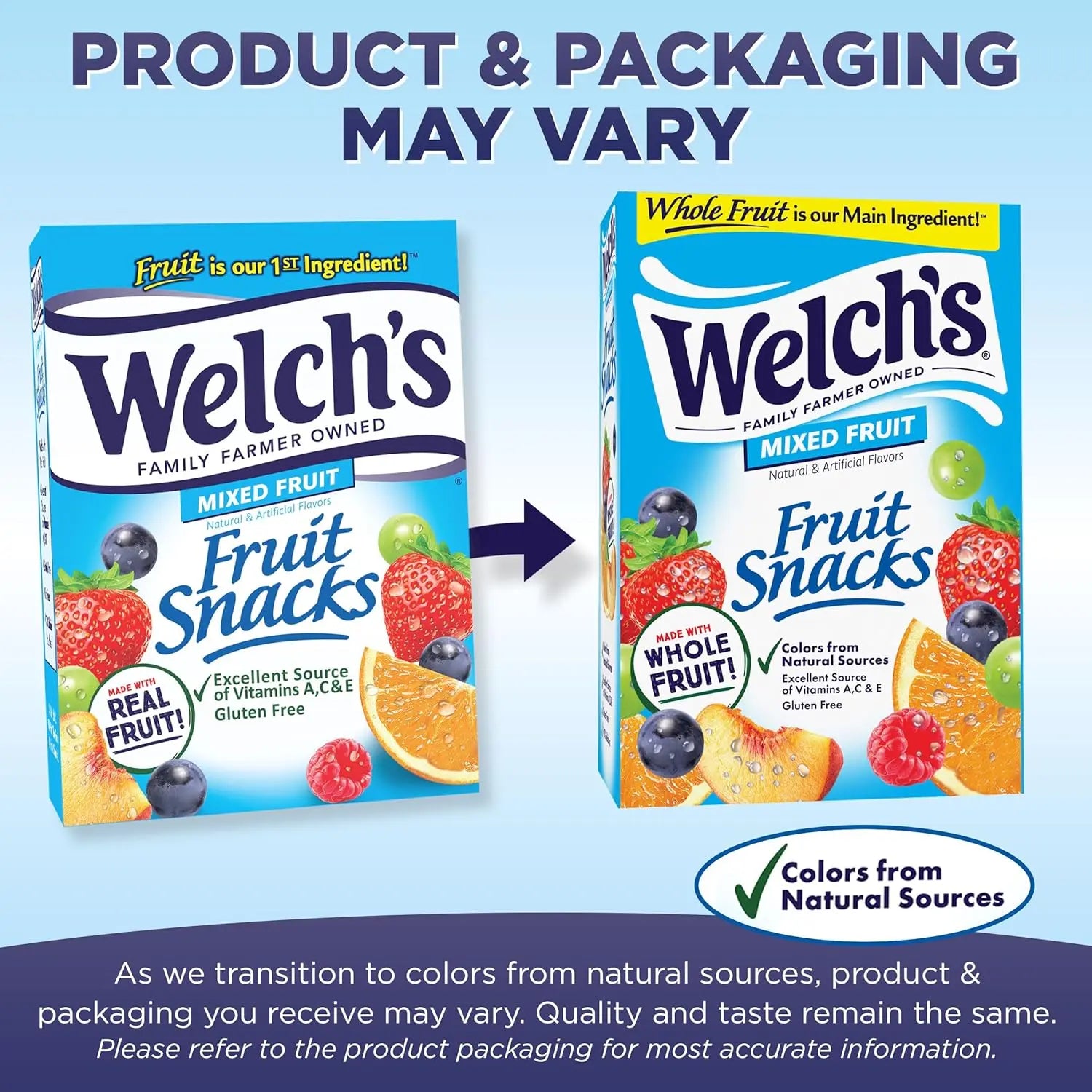 Welch's Fruit Snacks, Mixed Fruit Snack Box, Gluten Free, 0.8oz Snack Packs (Pack of 40) Retailxpres