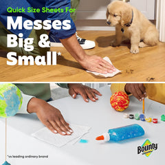 Bounty Quick Size Paper Towels, White, 8 Family Rolls = 20 Regular Rolls Retailxpres