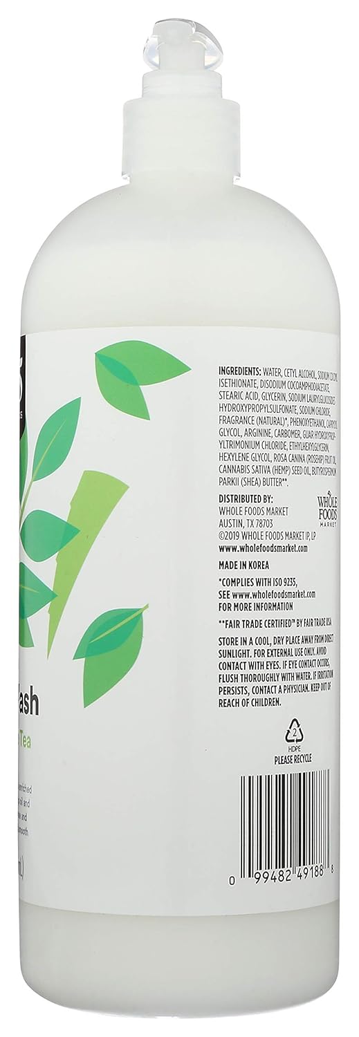 365 by Whole Foods Market, Body Wash Moisturizing Aloe & White Tea, 32 Fl Oz Retailxpres