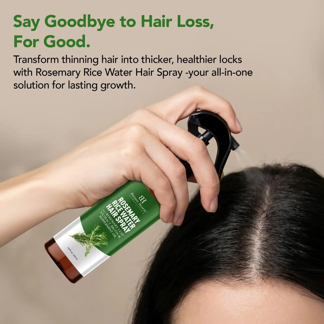 Botanic Hearth Rosemary Hair Growth Water Spray 6.8 fl oz, Korean Hair Care Oil for Scalp Detox, Hydration for Thinning Hair | Anti-Itch, Anti-Flake, Sulfate & Paraben Free Ifelshop
