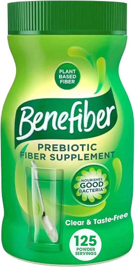 Benefiber Daily Prebiotic Fiber Supplement Powder for Digestive Health, Unflavored - 125 Servings (17.6 Ounces) Retailxpres